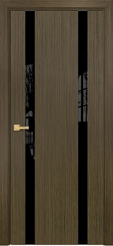 Дверь Оникс Верона 2 олива, триплекс черный