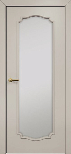 Дверь Оникс Венеция 2 эмаль латте, сатинат