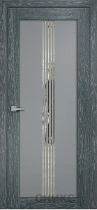 Недавно просмотренные - Дверь Оникс Контур седой дуб/эмаль RAL 7040 по МДФ, глухая