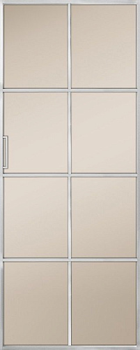 Перегородка Alum №8 хром, сатинат бронза