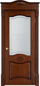 Недавно просмотренные - Дверь ПМЦ массив дуба Д3 коньяк с патиной, стекло 3-3