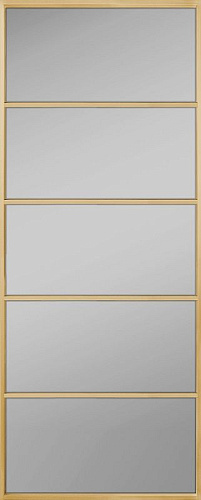 Перегородка Alum №5 золото, сатинат графит