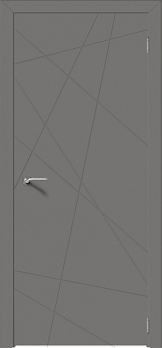 Дверь V Лоярд эмалит Севилья 26 софт графит, глухая