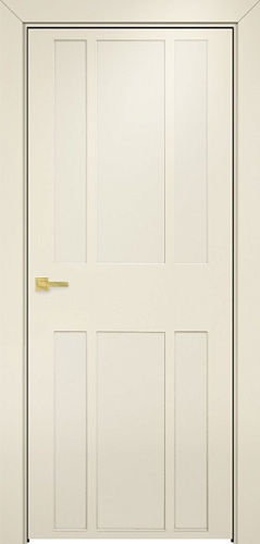 Дверь Оникс Оксфорд 2 фрезерованная эмаль слоновая кость, глухая