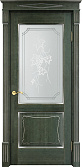 Схожие товары - Дверь Итальянская Легенда массив ольхи ОЛ6.2 зеленый с патиной серебро, стекло 6-2