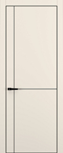 Недавно просмотренные - Дверь Z K17 полипропилен крем, ALU кромка черная, молдинг черный, глухая