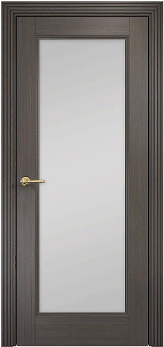 Дверь Оникс Италия 1 серый дуб, сатинат белый