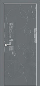 Схожие товары - Дверь Оникс Арт, лакобель серый RAL 7040, гравировка №3
