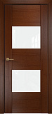 Дверь Оникс Парма красное дерево, глухая лакобель RAL 0333