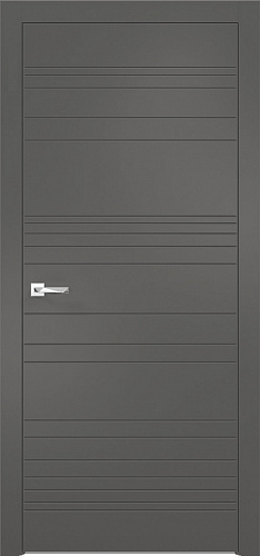 Дверь V Лоярд эмалит Севилья 20 софт графит, глухая