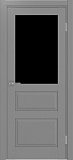 Дверь Эко 631.211 ОФ3 серый, lacobel черный