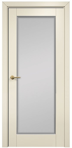 Дверь Оникс Тоскана 1 эмаль слоновая кость/RAL 7040, сатинат белый