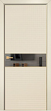 Дверь Оникс Вирджиния эмаль слоновая кость, глухая с зеркальной вставкой