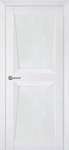 Дверь ДР Перфекто экошпон 103 бархат белый, стекло белое