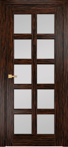 Дверь Оникс Вена 2 эбен, сатинат