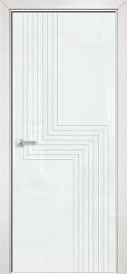 Недавно просмотренные - Дверь Оникс Арт, лакобель белый RAL0333 контурный витраж №1