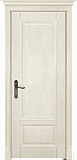 Дверь Ока массив дуба DSW сращенные ламели Аристократ №4 эмаль слоновая кость, глухая