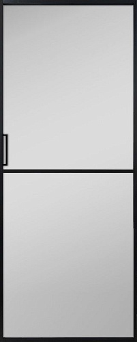 Перегородка Alum №1 черный, сатинат белый