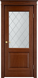 Дверь ПМЦ массив дуба Д13 коньяк, стекло 13-10