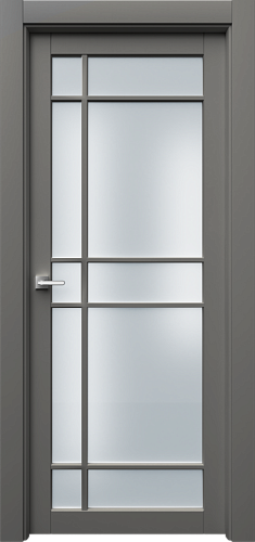 Дверь Ронд3Р10с эмаль серая, сатинат