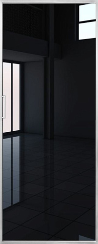 Перегородка Alum №0 хром, триплекс черный