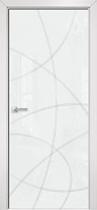 Недавно просмотренные - Дверь Оникс Арт, лакобель белый RAL0333 контурный витраж №6
