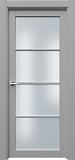 Дверь ПарнР4с эмаль серая, сатинат