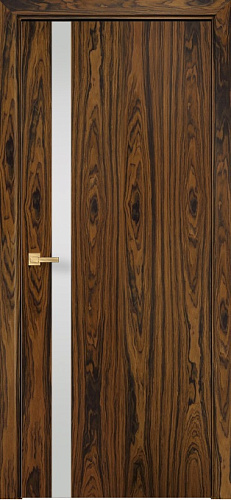 Дверь Оникс Верона 1 бразильский палисандр, триплекс белый