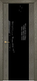 Дверь Оникс Престиж дуб арктик, триплекс черный