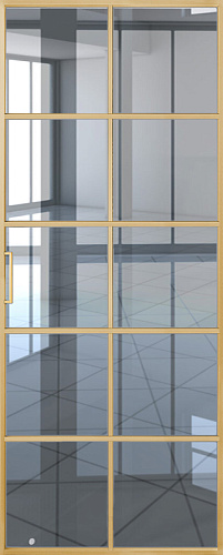 Перегородка Alum №9 золото, триплекс зеркало бронза