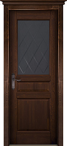 Недавно просмотренные - Дверь ОКА браш массив сосны Валенсия античный орех, стекло графит с фрезеровкой