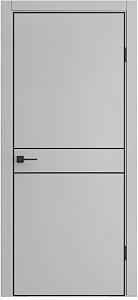 Недавно просмотренные - Дверь L-52 серебристо-серый кромка AL, глухая