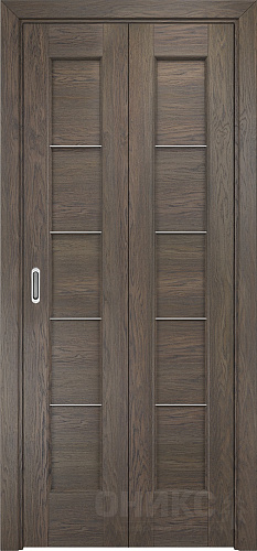 Дверь-книжка Оникс Техно дуб античный, глухая