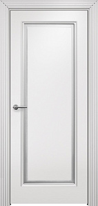 Недавно просмотренные - Дверь Оникс Турин фрезерованная №2 эмаль белая патина серебро, глухая