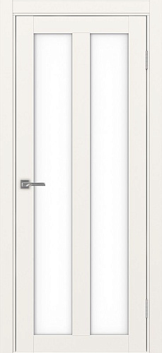 Дверь Эко 521.22 бежевый, lacobel белый