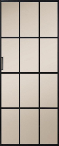 Перегородка Alum №10 черный, сатинат бронза