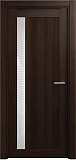 Дверь Статус ESTETICA 821 орех, стекло глосс белое
