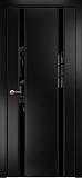 Дверь Оникс Престиж 2 эмаль черная по МДФ, триплекс черный