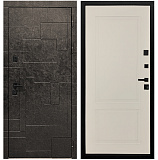 Входная дверь Матадор MX-1 Мамба терра антрацит /панель Лайн-2, софт шампань