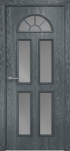 Дверь Оникс Бостон дуб седой, сатинат графит