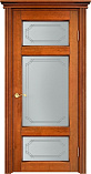 Схожие товары - Дверь ПМЦ массив ольхи ОЛ55 медовый с патиной орех, стекло 55-1