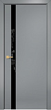 Дверь Оникс Верона 1 эмаль RAL 7040, триплекс черный