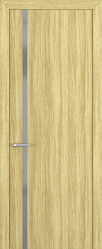 Дверь Z K1 toppan дуб натуральный, matelac silver grey, глухая