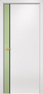 Недавно просмотренные - Дверь Оникс Дуо эмаль фисташковая/эмаль белая, триплекс черный