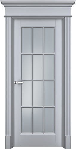Дверь Оксфс эмаль RAL 7047, сатинат