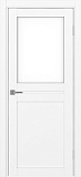 Дверь Эко 520.211 белый снежный, lacobel белый