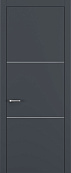 Схожие товары - Дверь Z K11 полипропилен  графит премьер, молдинг серебро, глухая