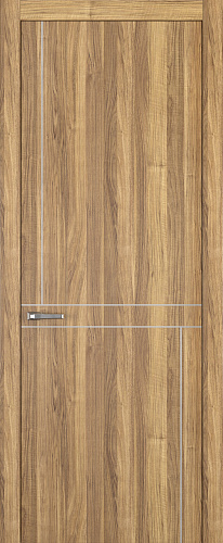 Дверь Z K20 toppan орех грецкий, молдинг серебро, глухая