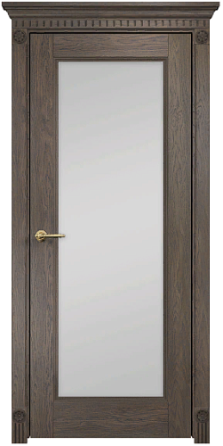 Дверь Оникс Италия 1 дуб античный, сатинат белый
