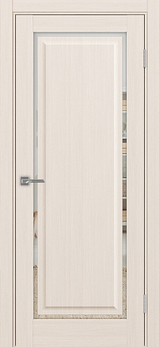 Дверь Эко 601С.21 ОФ4 ясень перламутровый, зеркало